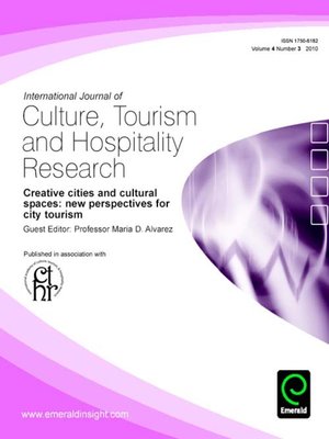 International Journal of Culture, Tourism and Hospitality Research, Volume 4, Issue 3 - ebook